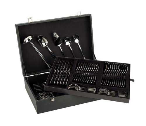 Arcos Series Capri - Gift Case Flatware Set 113 pieces (Complete Set) - Monoblock of one piece Stainless Steel Silver Color