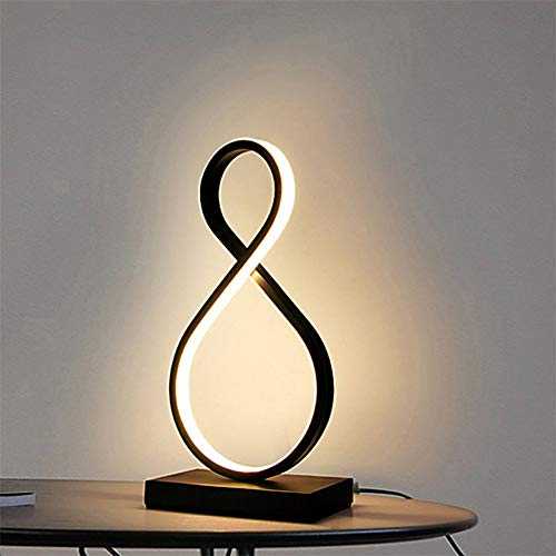 Spiral LED Table Lamp Modern Curved Creative Desk Lamp Bedroom Bedside Art Deco Desk Lamp Minimalist Design