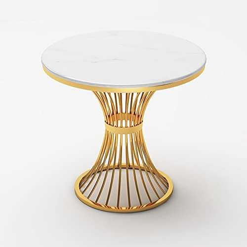Dining Table, Marble Round Table, Scratch-resistant, Wear-resistant And Easy-to-clean Small Round Table In Living Room, Suitable For Living Room, Bedroom, Balcony