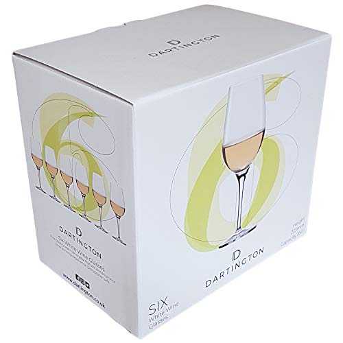 Dartington Crystal Set Of 6 White Wine Glasses