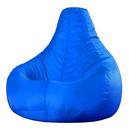 Bean Bag Bazaar Recliner Gaming Bean Bag Chair, Blue, Large Indoor Outdoor Bean Bags, Lounge or Garden, Big Gaming Bean Bag Chairs for Adult with Filling Included