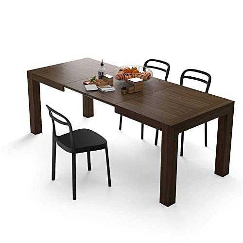 Mobili Fiver, Iacopo Extendable Dining Table, Walnut, Made In Italy
