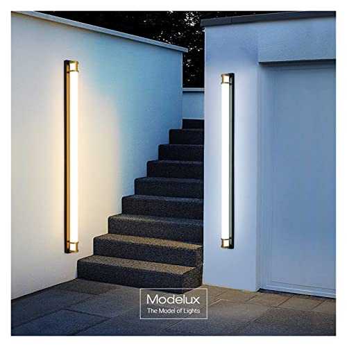 YANJ Wall lamp Modern LED Wall Lamp Indoor & Outdoor Lighting Aluminium Wall Light IP65 Waterproof Wall Sconce Home Interior Bedside Lighting (Body Color : Outdoor use, Size : Nature)