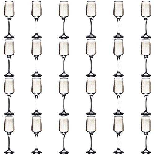 Argon Tableware 'Tallo' Contemporary Champagne Flutes - Party Pack Of 24 Glasses - 230ml (8oz)