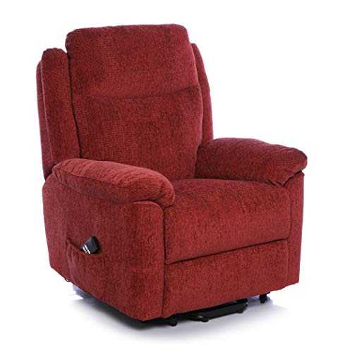 The Evesham - Mobility Riser Recliner Arm Chair - In Choice of 3 Fabrics (Terracotta)