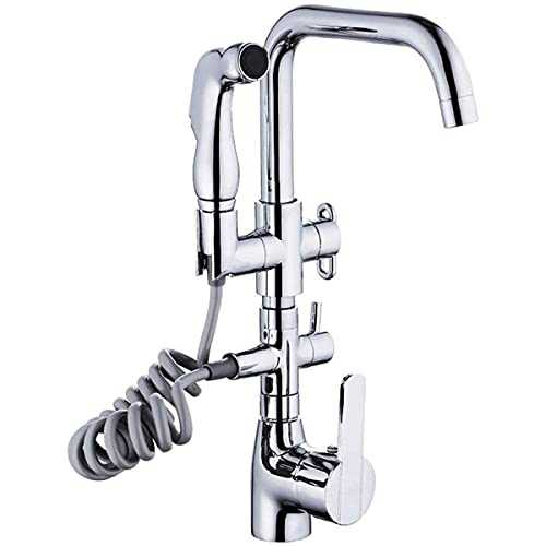 Touch On Kitchen Sink Faucets Faucet Kitchen, With Rotatable Pull Out Sprayer Stainless Steel Faucet Handle 360 Swivel Mixer Tap For Home Easy to Install