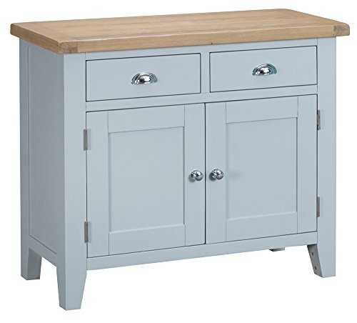 The Furniture Outlet Suffolk Grey Painted Oak 2 Door 2 Drawer Sideboard