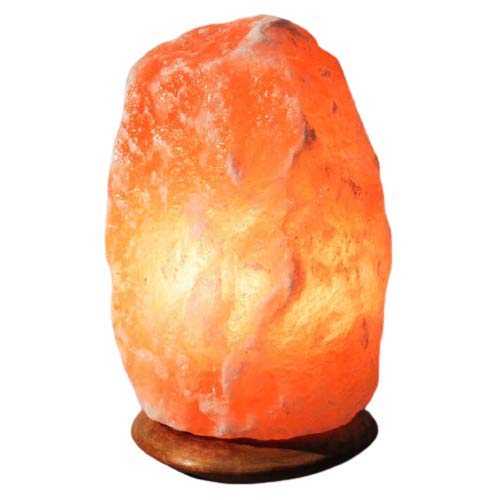 Magic Salt 3-5 KG Salt Lamp, Natural Himalayan Crystal Rock Salt Lamp Pink Light, Hand Crafted Wooden Base Direct from Foothills of The Himalayas, Comes with UK Switch Cable and Bulb