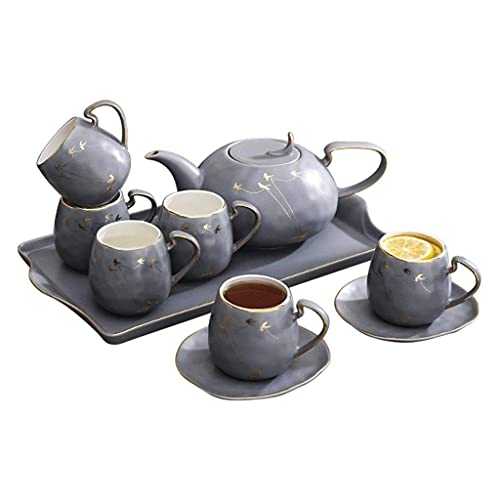 FGDSA Tea Set Ceramic Coffee Cup Set Home Living Room Tea Set Afternoon Tea Set Tea Gift Sets (Color : B)