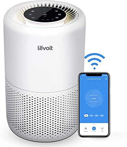 LEVOIT Smart WiFi Air Purifier for Home, Alexa Enabled H13 HEPA Filter, CADR 170m³/h, Remove 99.97% Allergies Smoke Dust Pollen Particles, 24dB Quiet Sleep Mode for Bedroom with Timer, Core 200S