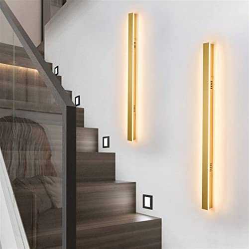 YANJ Wall lamp LED Outdoor Wall Light Long Wall Lights Modern Waterproof IP65 Porch Garden Wall Lamp Indoor Bedroom Bedside Decoration (Emitting Color : Cold White, Wattage : 100CM 36W) (80cm 30w