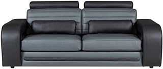 Ibby Designer sofa (black/grey, 2 seater)