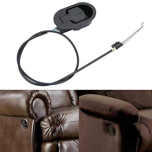 BORDSTRACT Sofa Recliner Cables, Couch Release Lever Replacement Parts, Plastic Recliner Handle with Cable Pull for Leisure Chairs and Rocking Furniture (95mm)