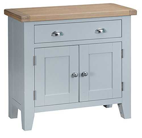 The Furniture Outlet Suffolk Grey Painted Oak Small Sideboard