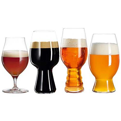 Spiegelau Craft Beer Tasting Kit, Set of 4 Different Glasses: IPA, Stout, Wheat and Barrel-Aged Beer, Crystal, 500/540/600/750 ml, 4991697