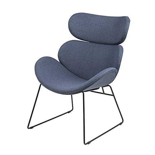 SELSEY POSTIRA - Upholstered Modern Chair/Office Chair/Dining Chair/Decorative Accent Chair/Blue