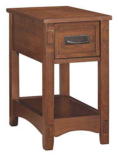 Signature Design by Ashley End Table, Engineered Wood, Brown, 26" W x 19" D x12.5 H