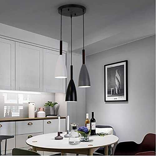 Macaroon 3 in 1 Pendant Kitchen Lights, HUIBONA Lovely Pendant Ceiling Light Fixture for Dining Room Kitchen Island Study Desk （Bulbs Did Not Include）