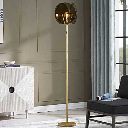 LeeZM Floor Lamp, Standing Lamp LED Torchiere Floor Lamp for Bedroom Floor Lamps for Living Room Modern Gold Floor Lamp Industrial Tall Lamp with Acrylic Lampshade Floor Lamp for Office