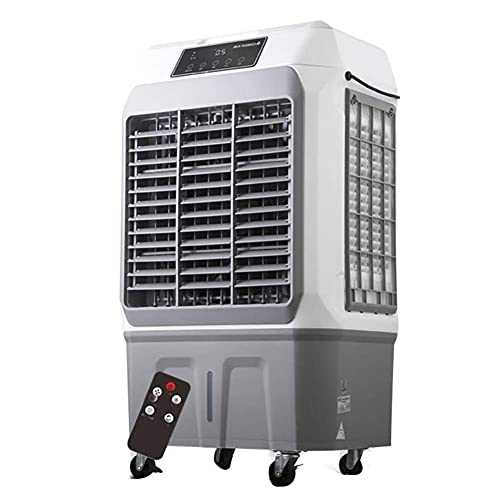 L.TSN Air Conditioner PortableCold Fan High Refrigeration Bass Noise Reduction Mobile Rect Household Industrial Plant, 4 Styles (Color : Gray-50x34x88cm)