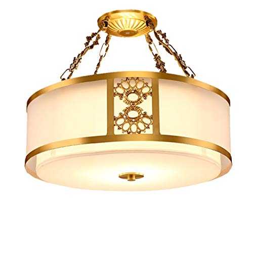 YANQING Durable Ceiling Lights Copper Ceiling Light, Ceiling Lamp for Bedroom Living Room Study Room, Acrylic Lamps Ceiling Lighting Chandelier Ceiling Lights