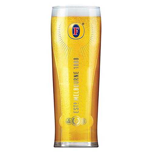 Fosters Pint Glasses CE 20oz / 568ml - Pack of 4 Beer Glasses, Glasses