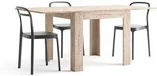 Mobili Fiver, Square extendable dining table, Eldorado, Oak, Made In Italy