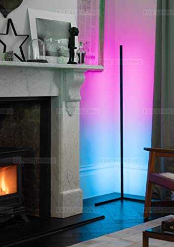THE RUE – Colour Changing (RGB) - Minimalist LED Corner Floor Light - Mobile App Controlled - BLACK - Don’t Settle for an Imitation