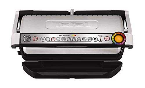 Tefal OptiGrill+ XL GC722D40 Intelligent Health Grill, 9 Automatic Settings, Stainless steel, 2000W, 6-8 Portions