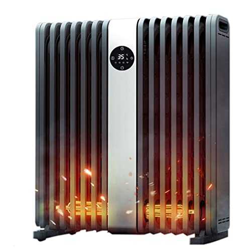 XXG-GAME Fan Heater With Remote Control - Fan Heater Bathroom Oil Radiator Electric Heater Mobile Timer Fan Automatic Switch-off Energy-saving Quiet - Quick Heater (Color : Black)