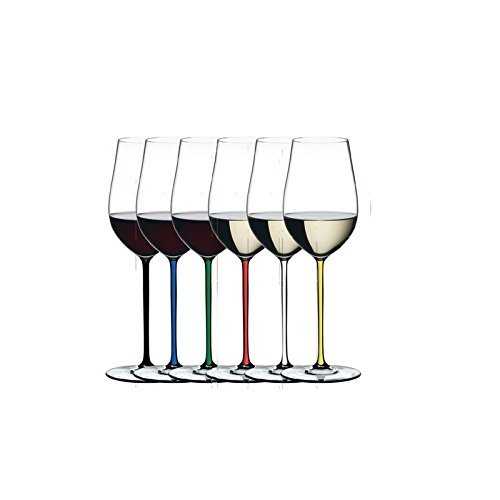Riedel 7900/15 Fatto A Mano Riesling/Zinfandel Glass, Crystal, Assorted Set of 6