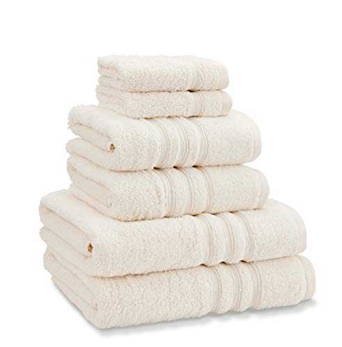 Catherine Lansfield Zero Twist 6 Piece Towel Bale Cream
