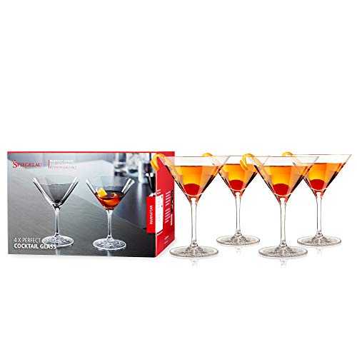 Spiegelau Martini Glasses, Set of 4, Crystal, 165 ml, Perfect Serve, 4500175