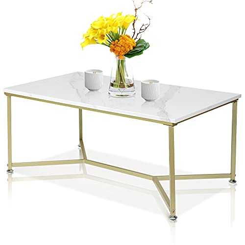 Rectangular Coffee Table Modern Design Coffee Table Decorative Nordic Style for Living Room Bedroom 106 x 60 x 45 cm