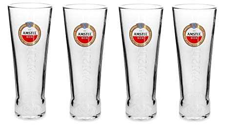 4 Amstel Pint Glasses
