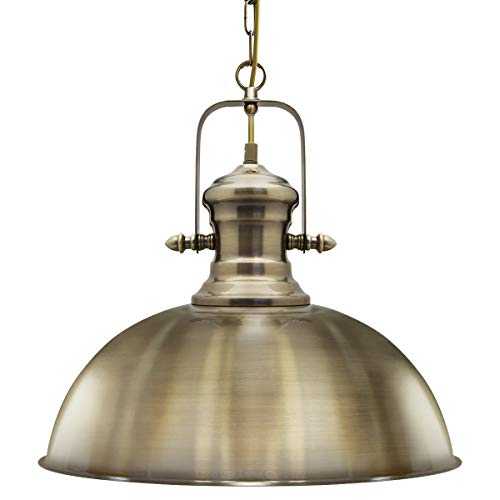 Vintage Industrial Ceiling Pendant Light Brass Antique Retro Metal Hanging Globe Lampshade M0127F