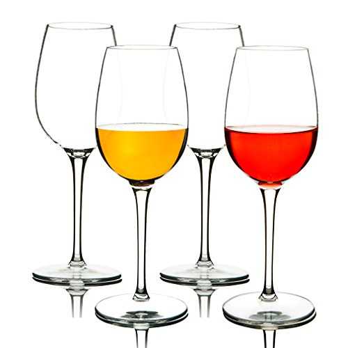 MICHLEY Unbreakable Plastic Red/White Wine Glasses 355 ml/12.5 oz Reusable 100% Tritan-Plastic Shatterproof Wine Goblets Gift Set of 4, BPA-Free and Dishwasher-Safe