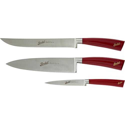 Elegance Chef Set of 3 Knives Red