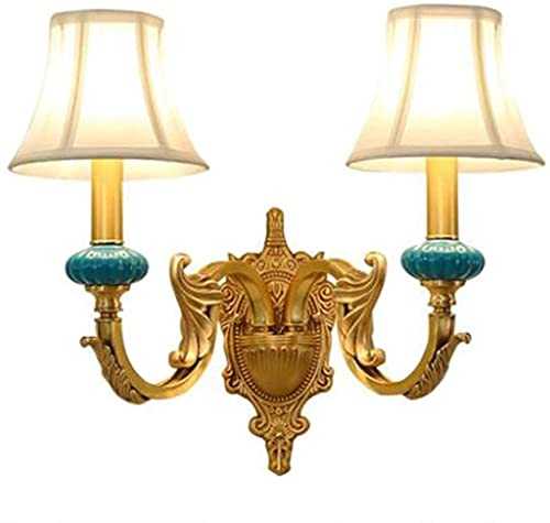 FEIXIANGLIU Night Light Golden Brass Fabric Carving Simple Antique Metal Elegant Living Room Bedroom Interior Bedside Lamp