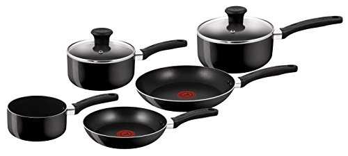 Tefal Delight Cookware Set - Black, 5 Pieces