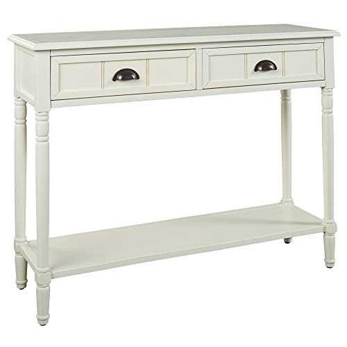 Signature Design by Ashley - Goverton Console Sofa Table - Vintage Casual - White