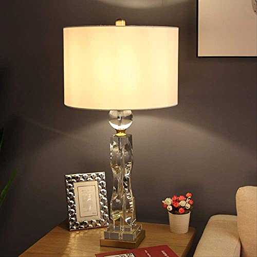 Decorative Lamp Modern Luxurious Distortion Crystal Table Lamp For Bedroom Lampe De Chevet De Chambre Lampara Luminaria De Mesa Art Deco 74Cm Warm Light Home