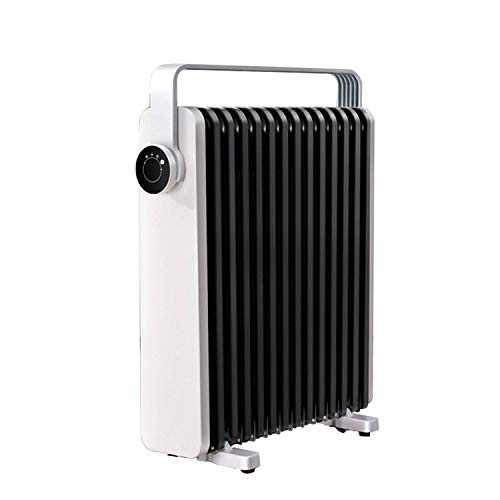 Wsjfc Space Heater, 2200W Oil Filled Radiator Heater with 3 Heat Settings, Adjustable Thermostat, Quiet Portable Heater with Tip-Over & Overheating Functions for Home, Office