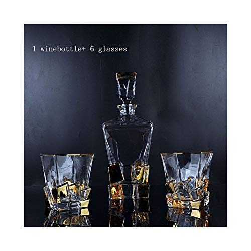 Unbreakable wine glasses giant wine glass 7pcs/set wine glass bottle luxury gold rim drink glass Party Brandy Snifters Beer Steins drinking Cocktail Glasses plastic wine glasses with stem
