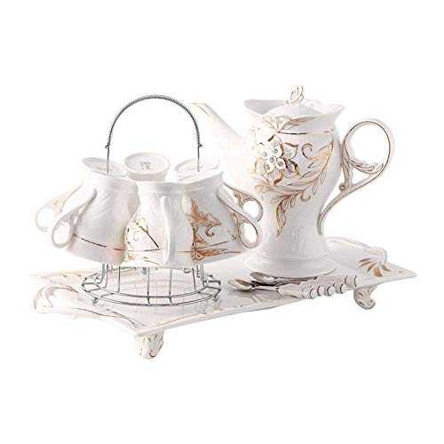 Cup and Saucer Set Porcelain Tea Set Ceramic Water Set, Home Living Room Teapot, Afternoon Tea, Tea Set