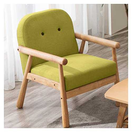 Living Room Chairs With Arms, Wingback Chair Recliner, Mid-century Modern Accent Chairs With Fabric Cushion Single Sofa Chair Reading Chair With Solid Wood Legs For Bedroom Balcony ( Color : Green )