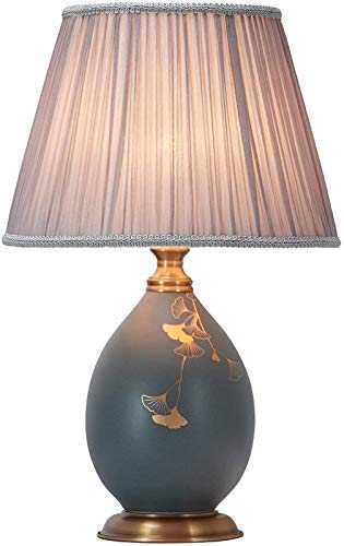 Chinese Table Lamp Ceramics Lamps Bedside Lamp Fabric Lampshade E27 Lighting Art Deco