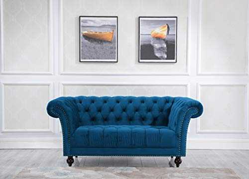 Birlea, Chester Sofa, 2 Seater, Fabric, Blue