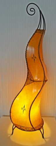 Plain Henna Floor Lamp - Round - 100cm Yellow