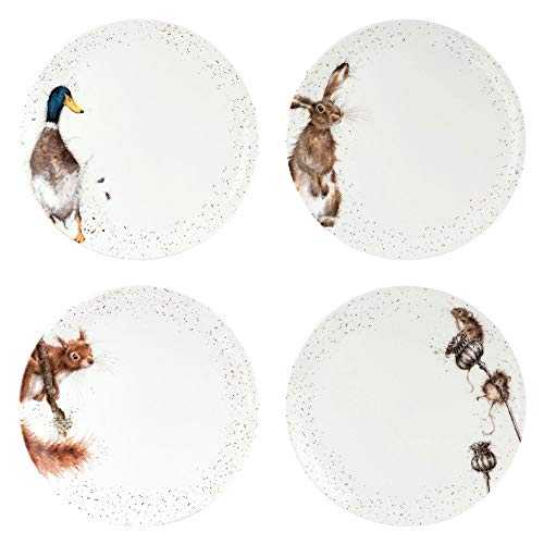 Wrendale Coupe Plate 10.5" - Assorted set of 4
